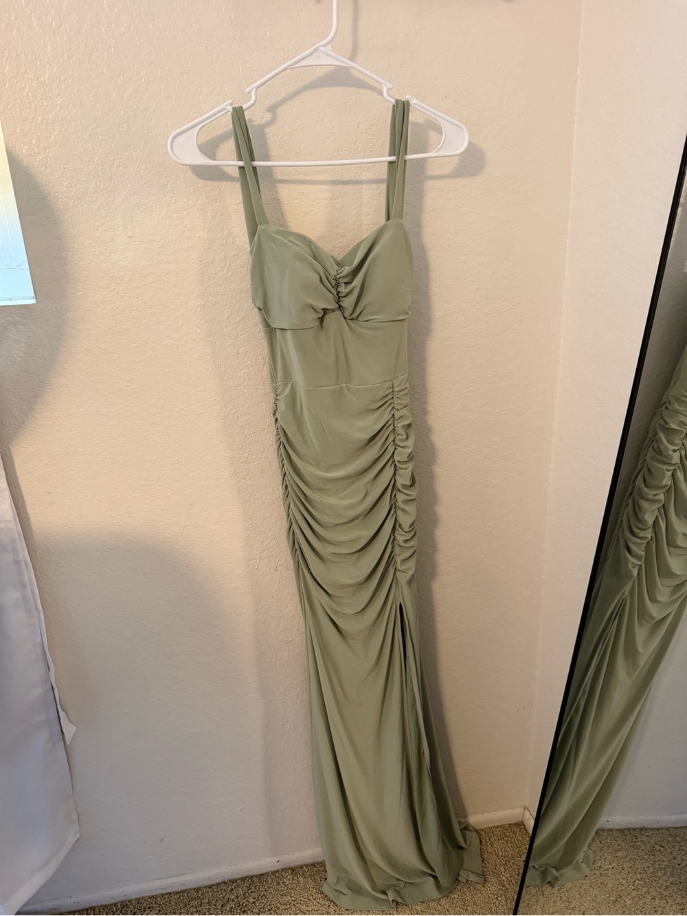 Long Sage Green Dress